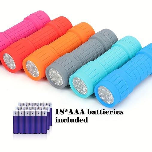 NNETM Mini LED Flashlights Set (6-Pack)