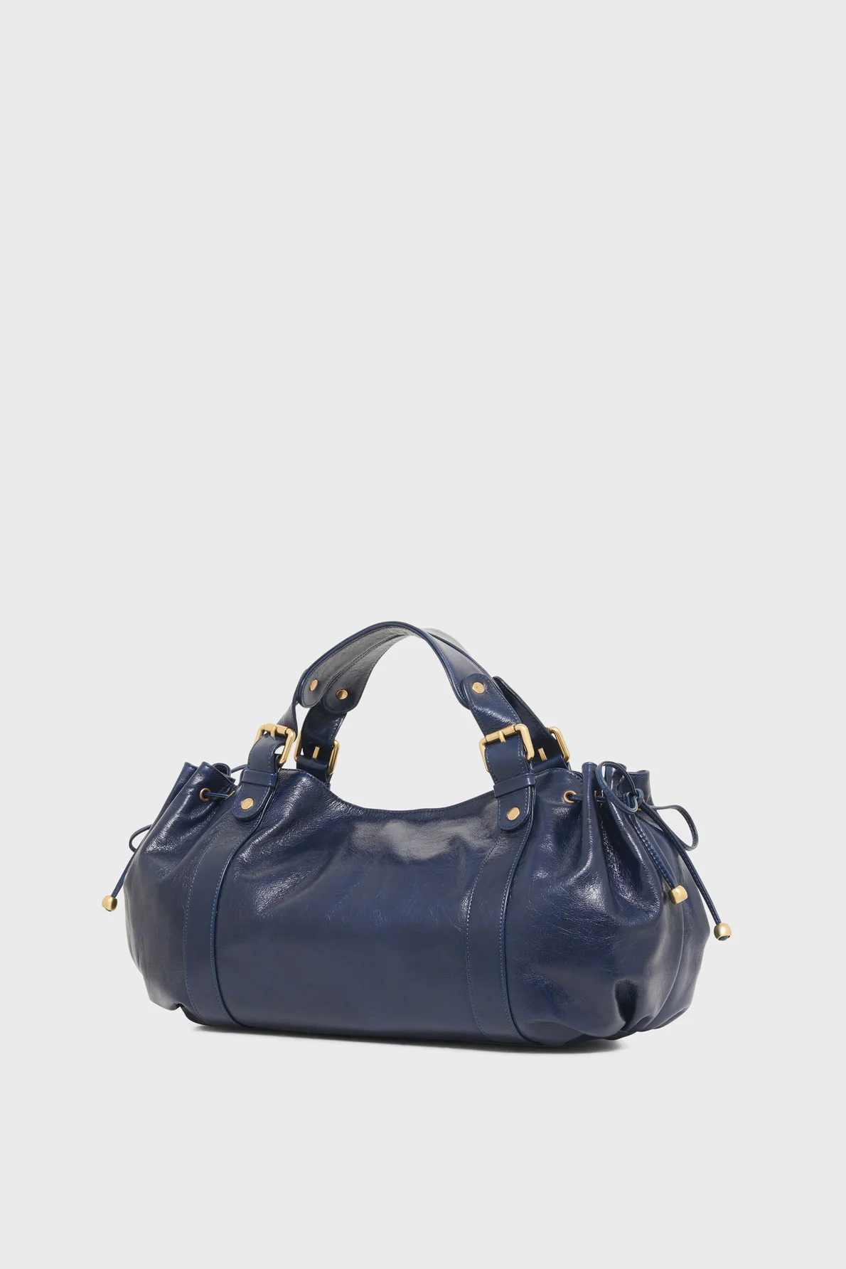 Sac à main en cuir effet froissé - 24H