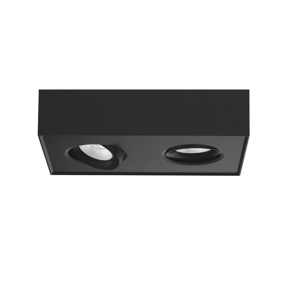 Artdelight spot Brooklyn - 2 lichts - 22.4 x 6  cm - zwart