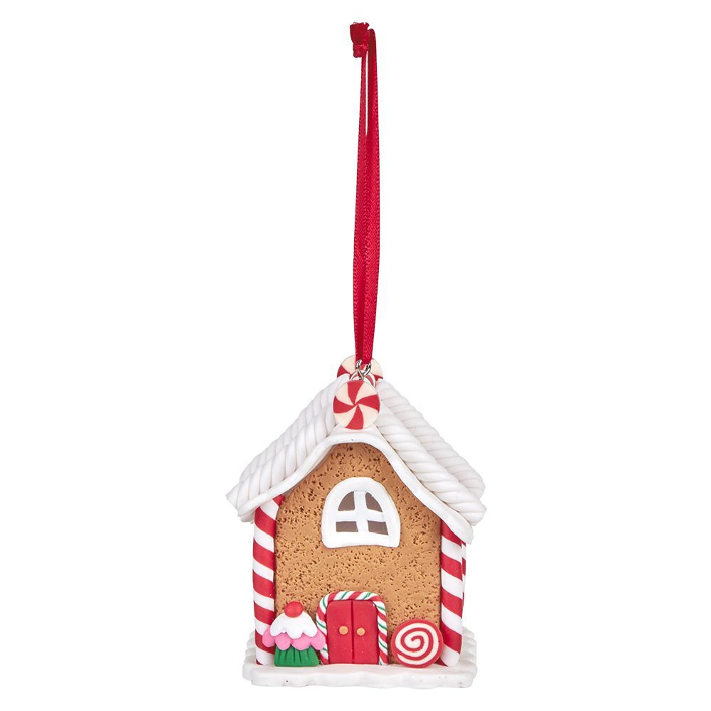 Décoration de No&euml;l à poser maison pain d'épice