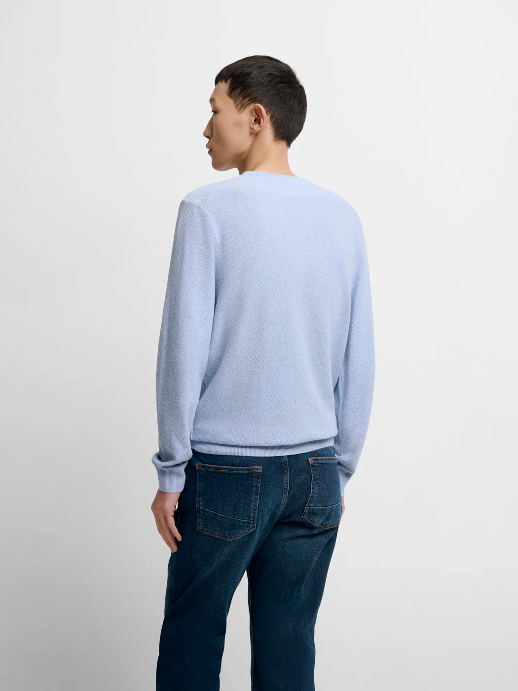 Pull col V en coton bio