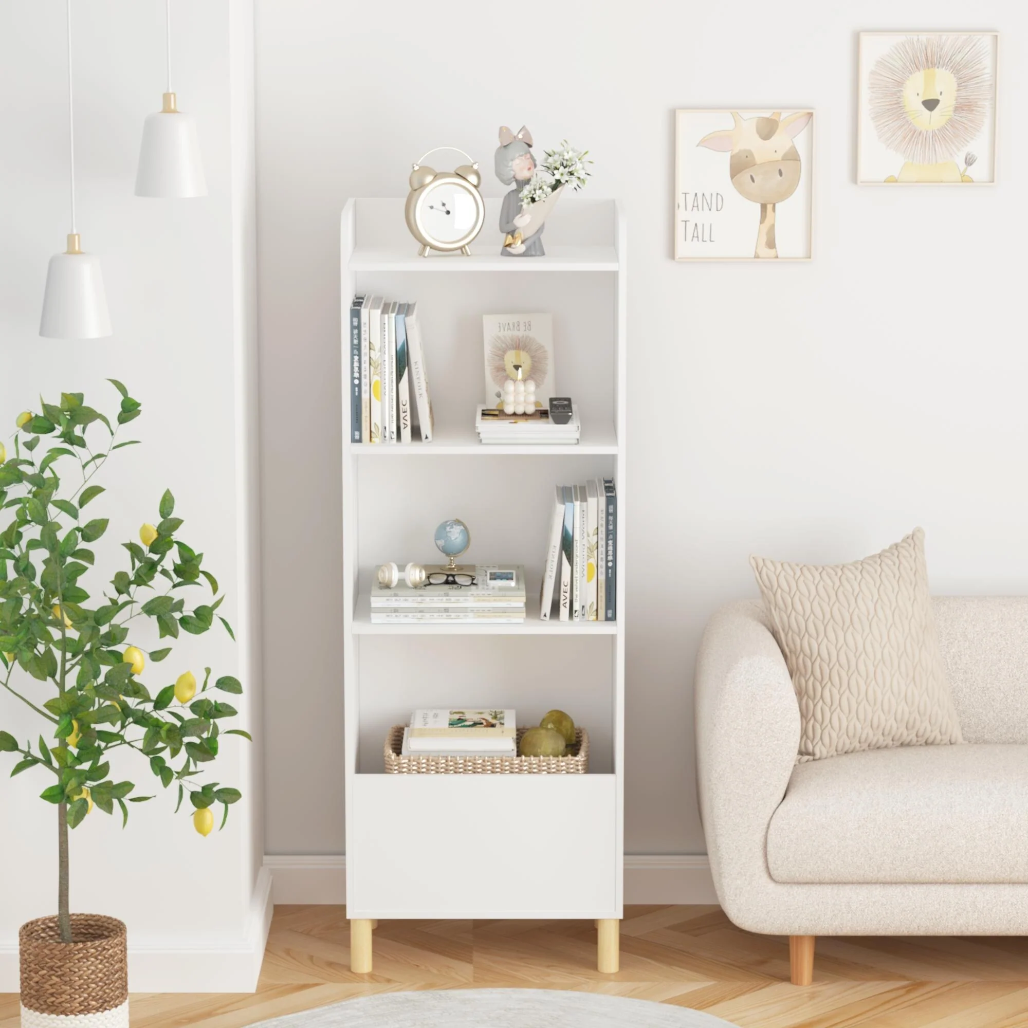 Kids 4-Tier Bookcase