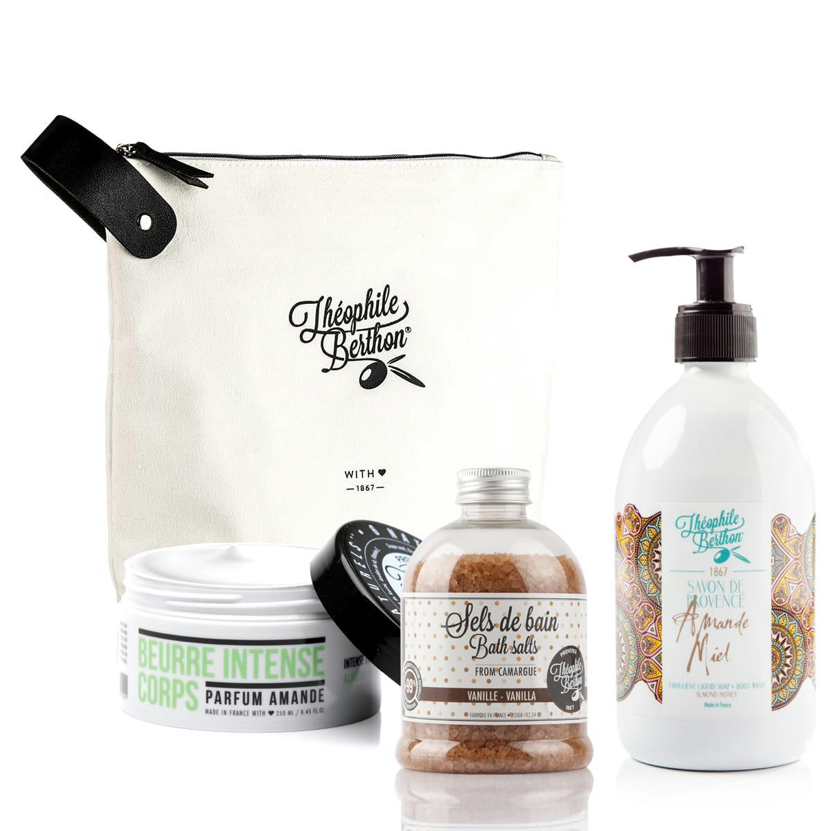 GOURMANDISE - Trousse 3 soins baume corps savon et sels bain