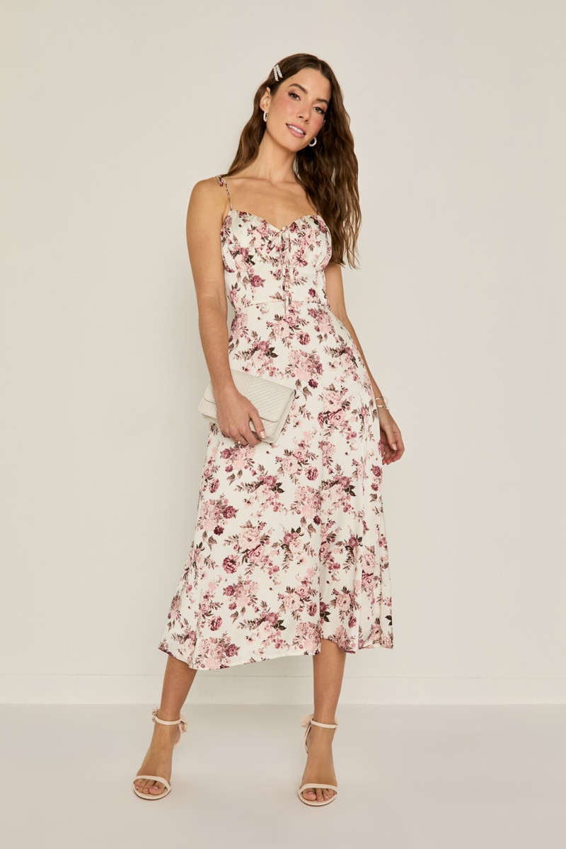 Martha Floral Midi Dress