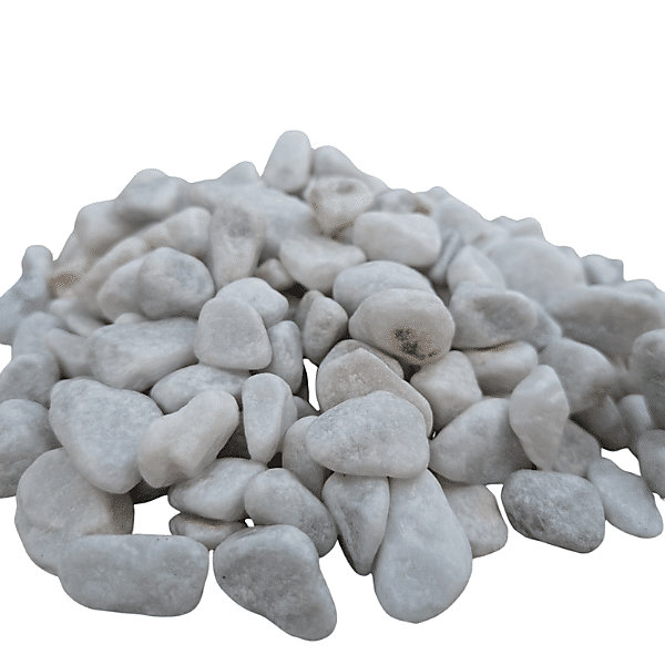 Galet marbre blanc 12/25 mm - Big Bag 800 kg - 10 m²
