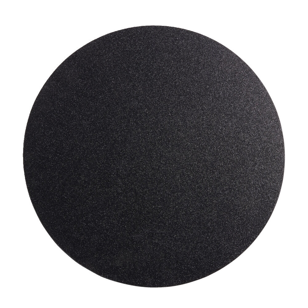 Set de table rond noir à paillettes Ø33cm