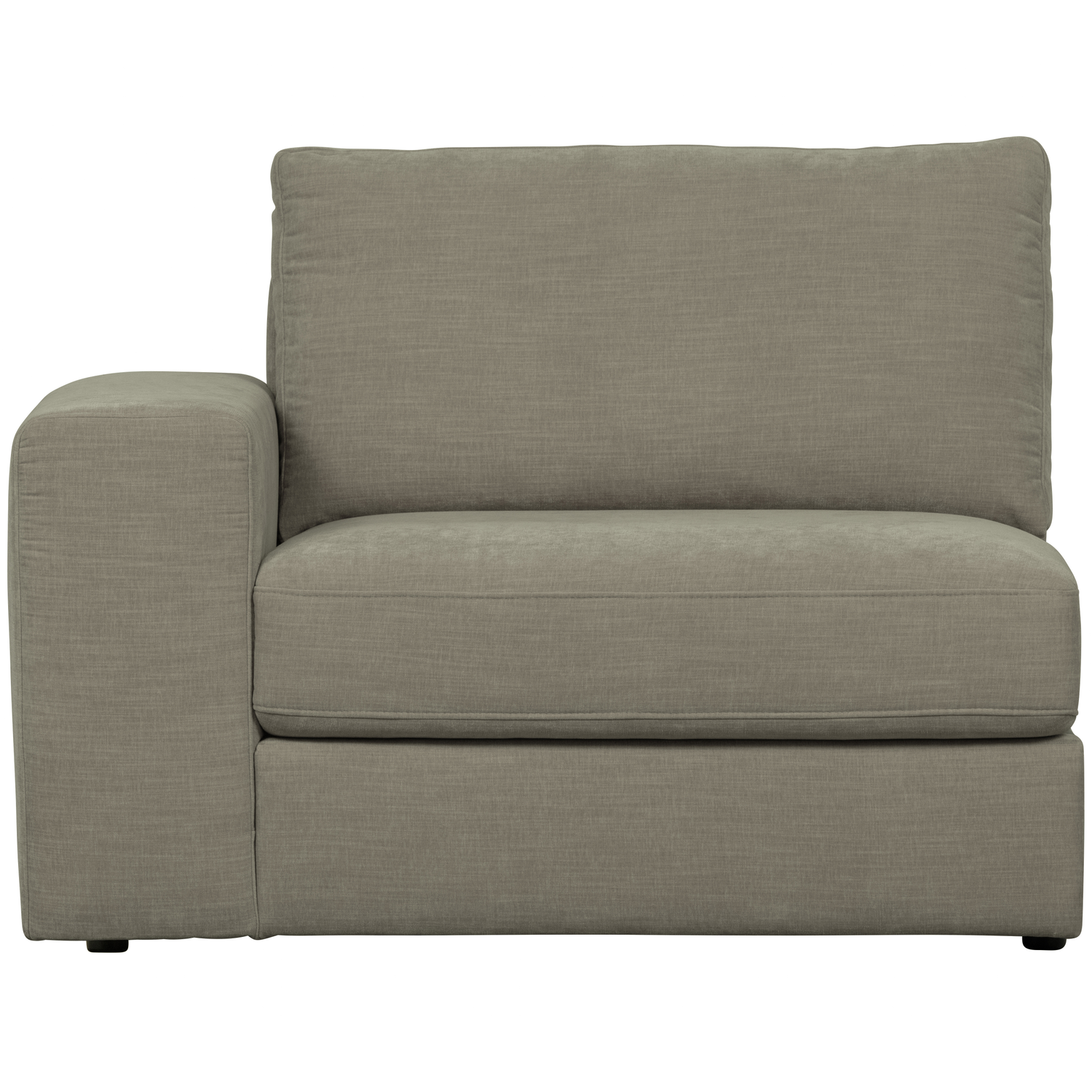 vtwonen 1-zits bank element met arm links Family - Warm Grijs - 85x115x98