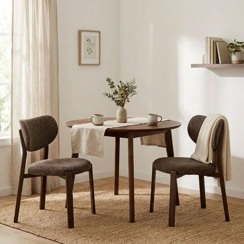 Calicosy - Stoelen set van 2 OSLO - beige 53x52x77 cm