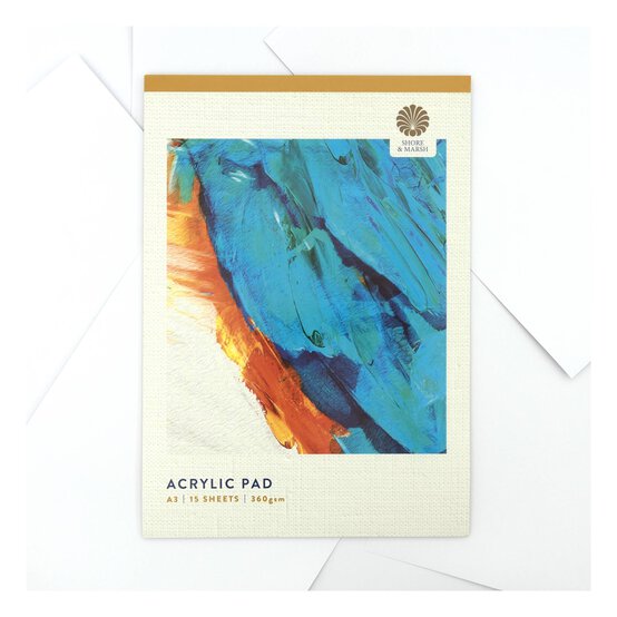 Shore & Marsh Acrylic Painting Pad A3 15 Sheets