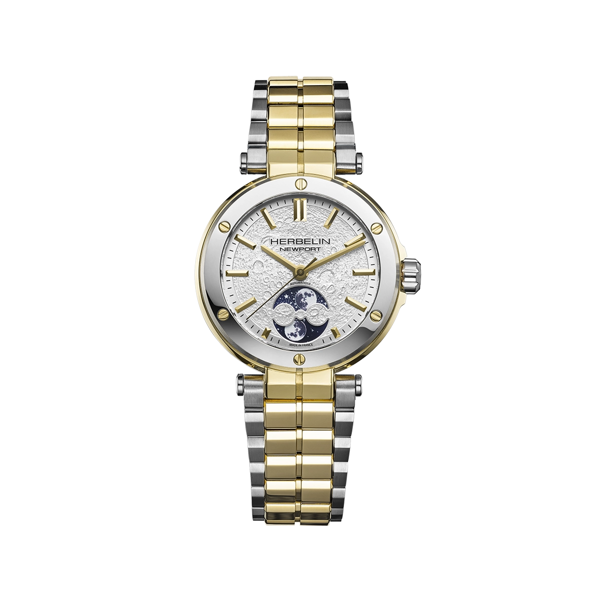 NEWPORT – AUTOMATIQUE LADY PHASES DE LUNE – BICOLORE