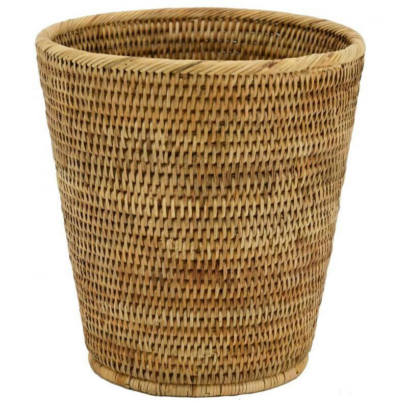 - Corbeille à papier en rotin rotin naturel