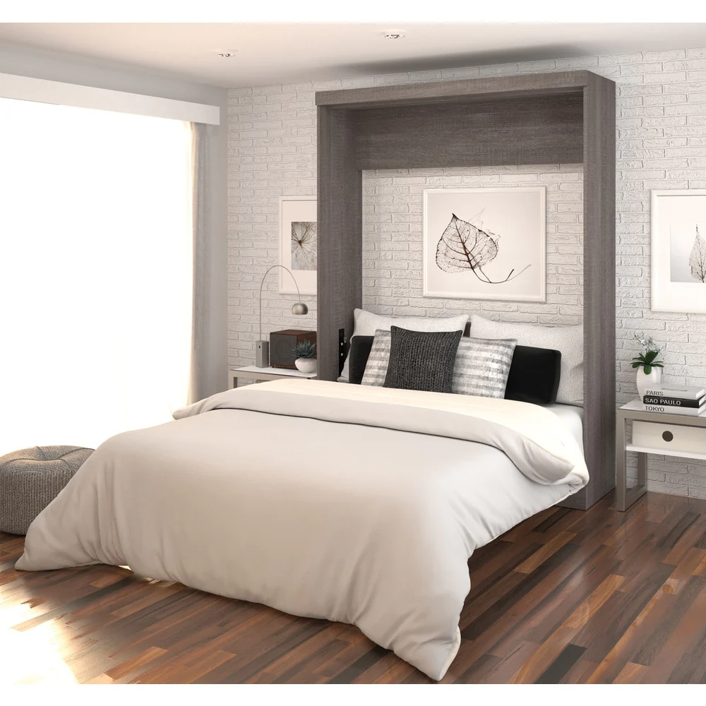 Nebula 65W Queen Murphy Bed, Space-Saving Wall Bed by Bestar