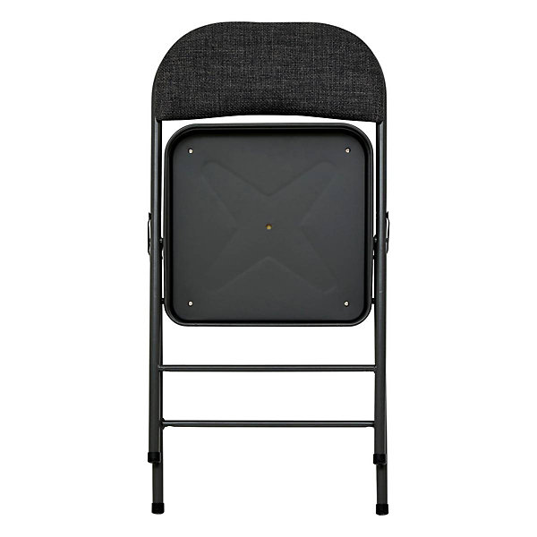 Chaise pliante Flexy Plus tissu chiné - Gris foncé- 5five