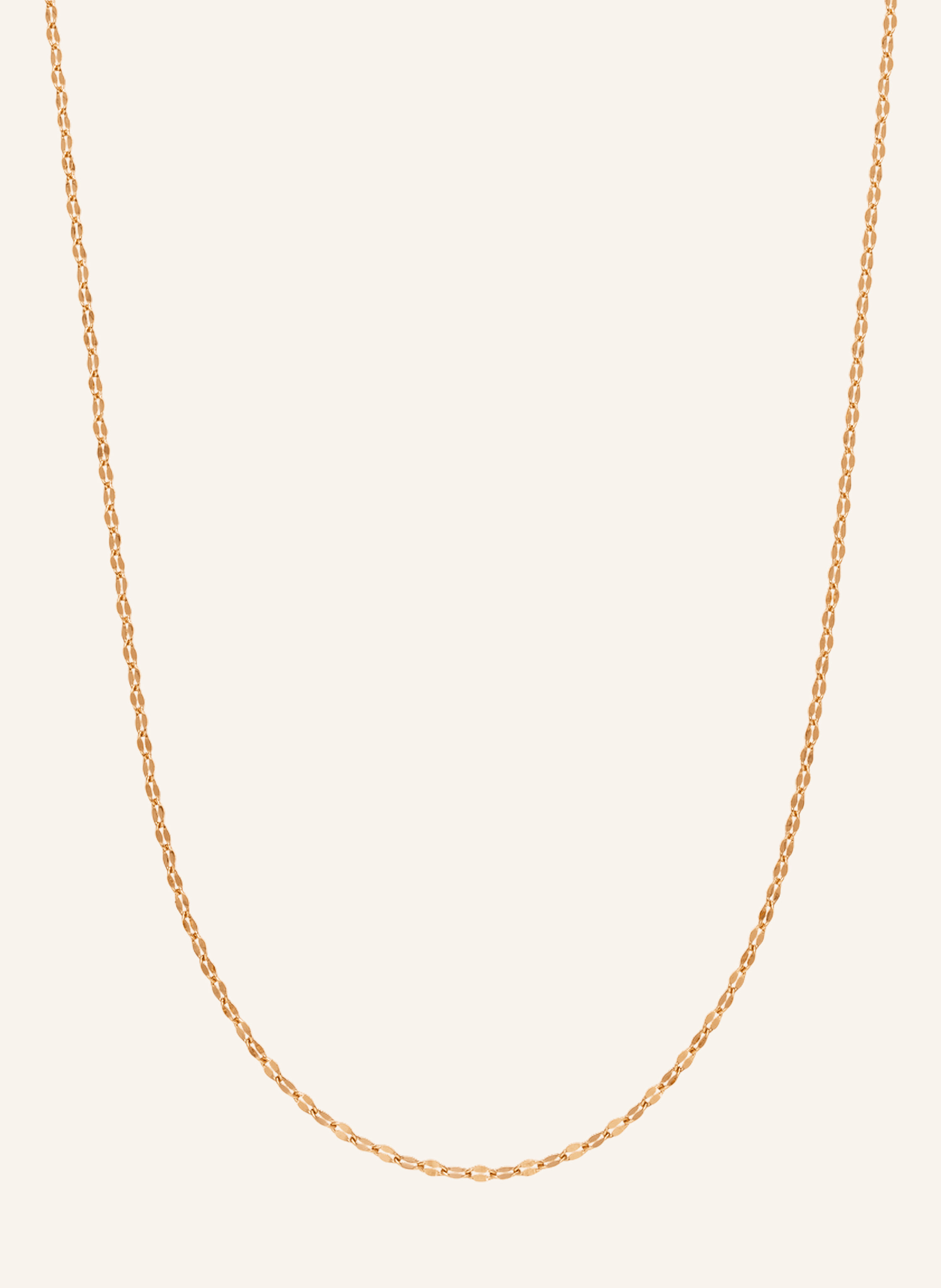 Leaf Halskette SHINY TWIST aus 14 Karat Rosègold