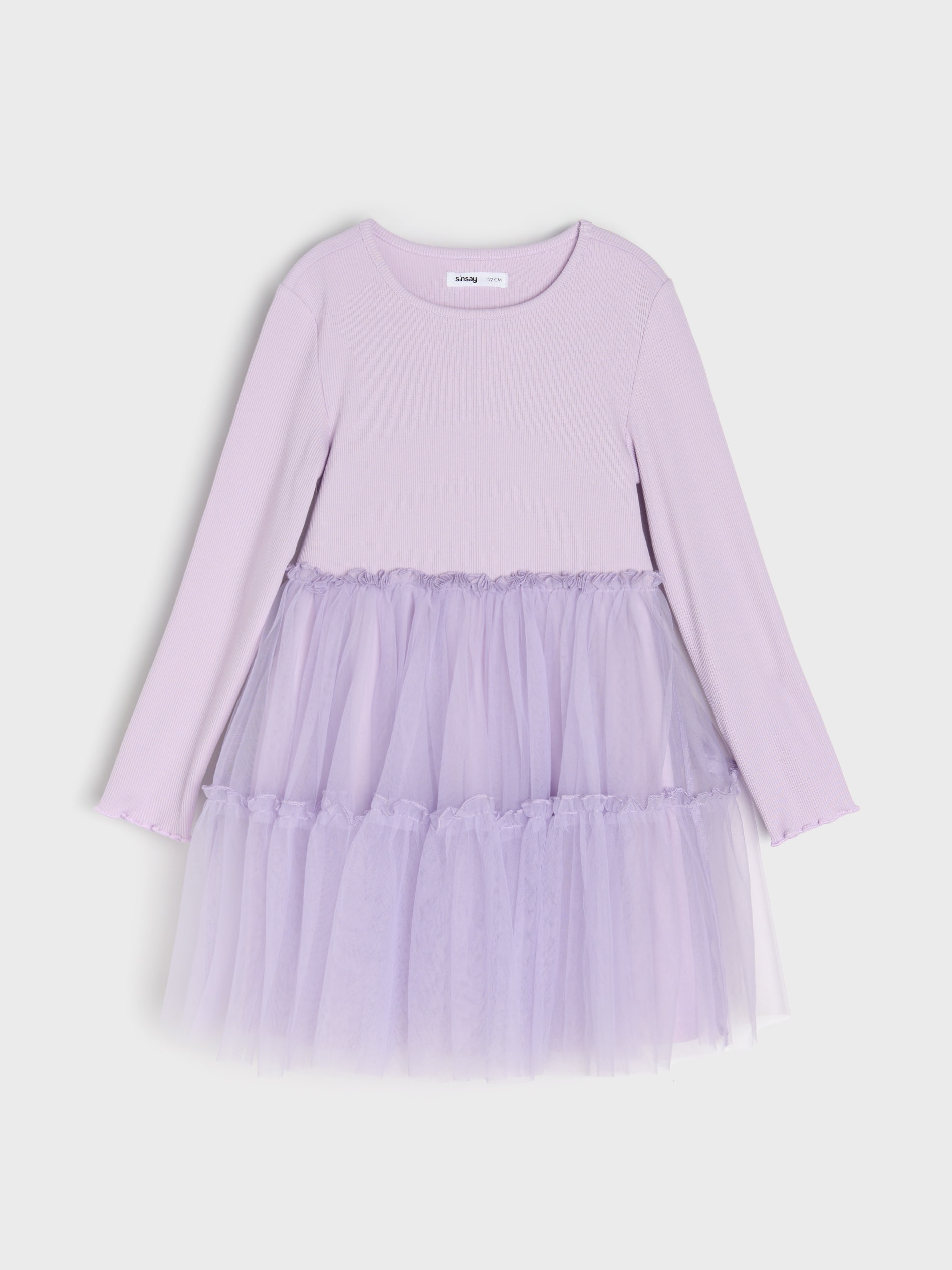 Prążkowana sukienka babydoll