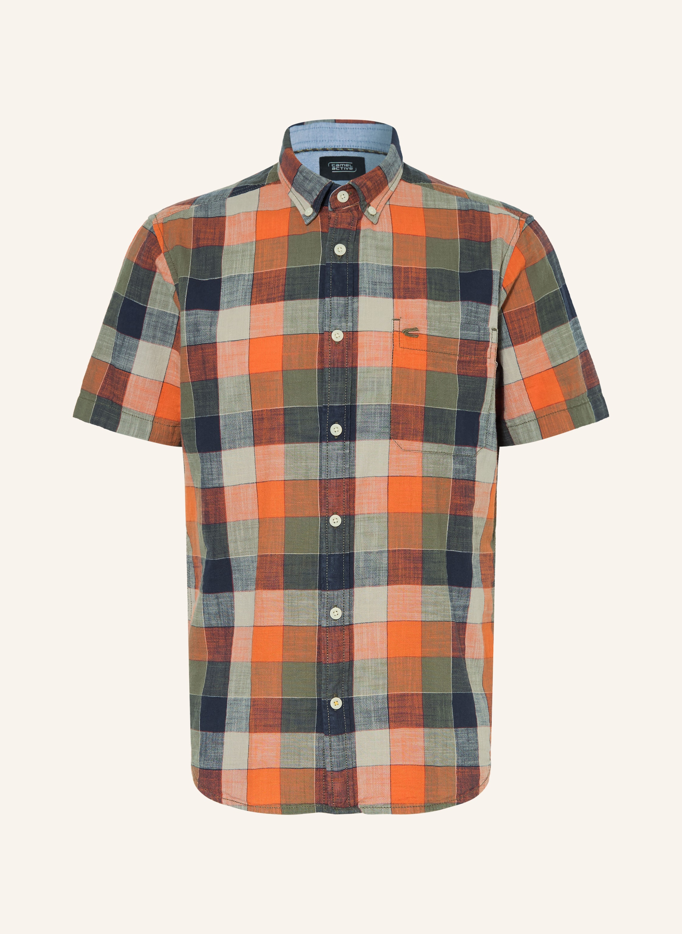 camel active Kurzarm-Hemd Regular Fit