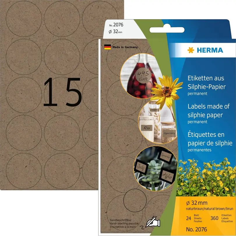 Etiketten 24er-Set Silphie