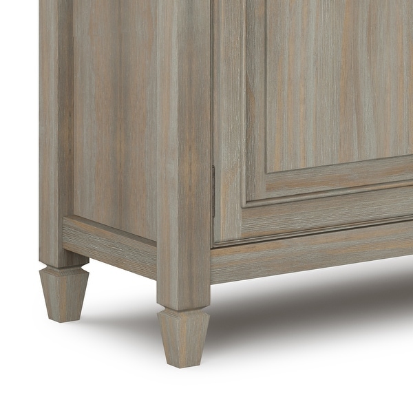 WYNDENHALL Hampshire Solid Wood Traditional Entryway Storage Cabinet - 40"w x 15"d x 36" h