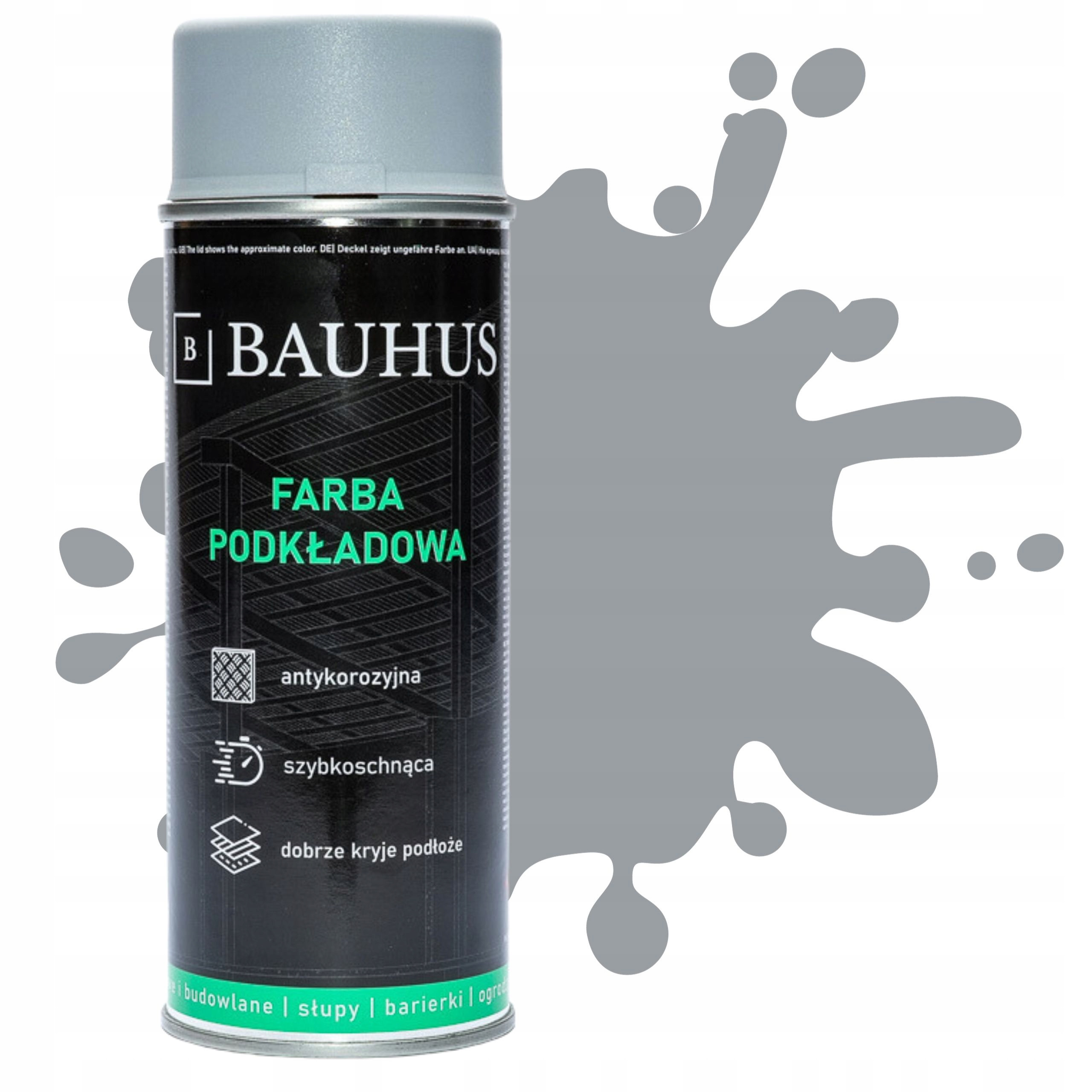 Farba podkładowa antykorozyjna spray 400ml szara
