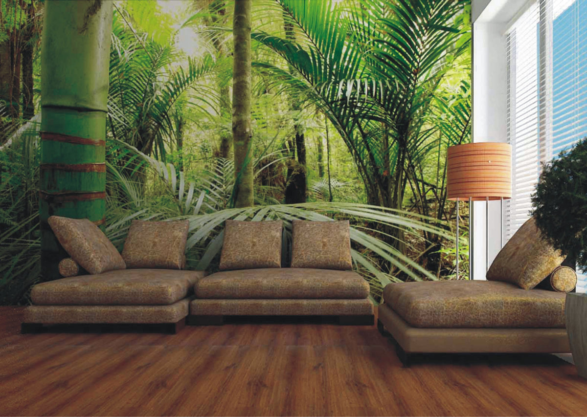 Sanders & Sanders fotobehang jungle-motief groen - 375 x 270 cm - 600477