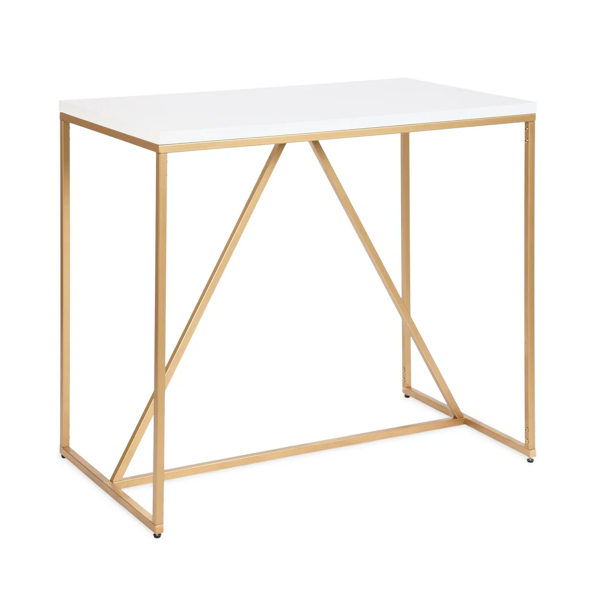 Kate and Laurel Kaya Wood and Metal Counter Height Pub Table - 42x24x36