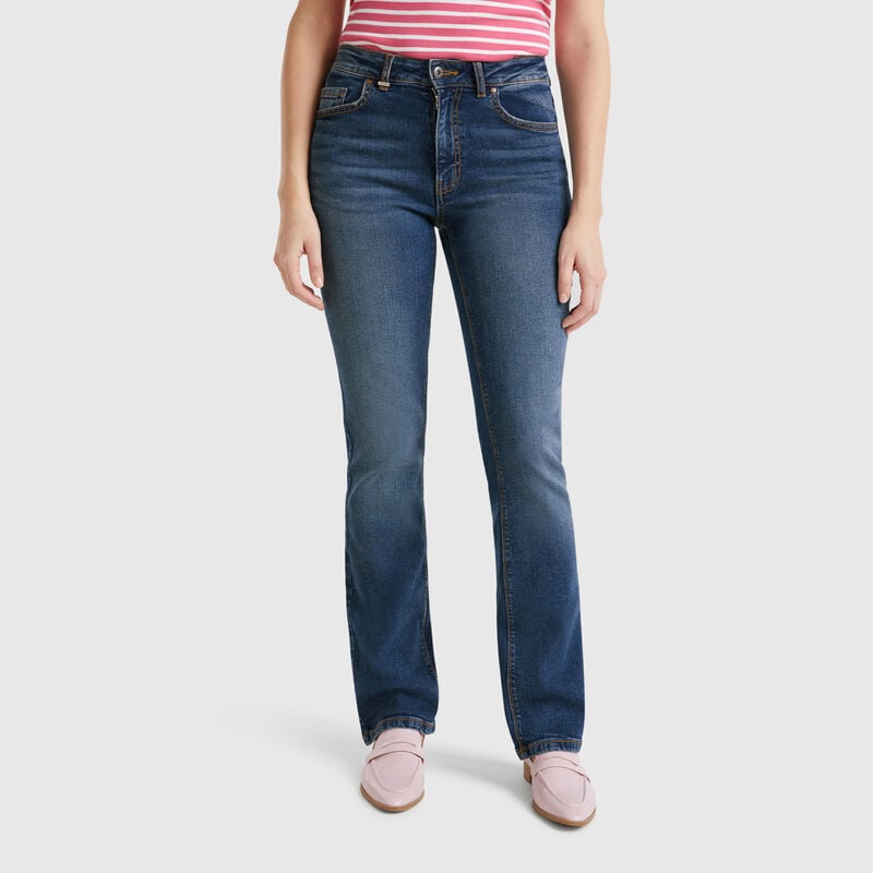 Bootcut jeans in cotton blend