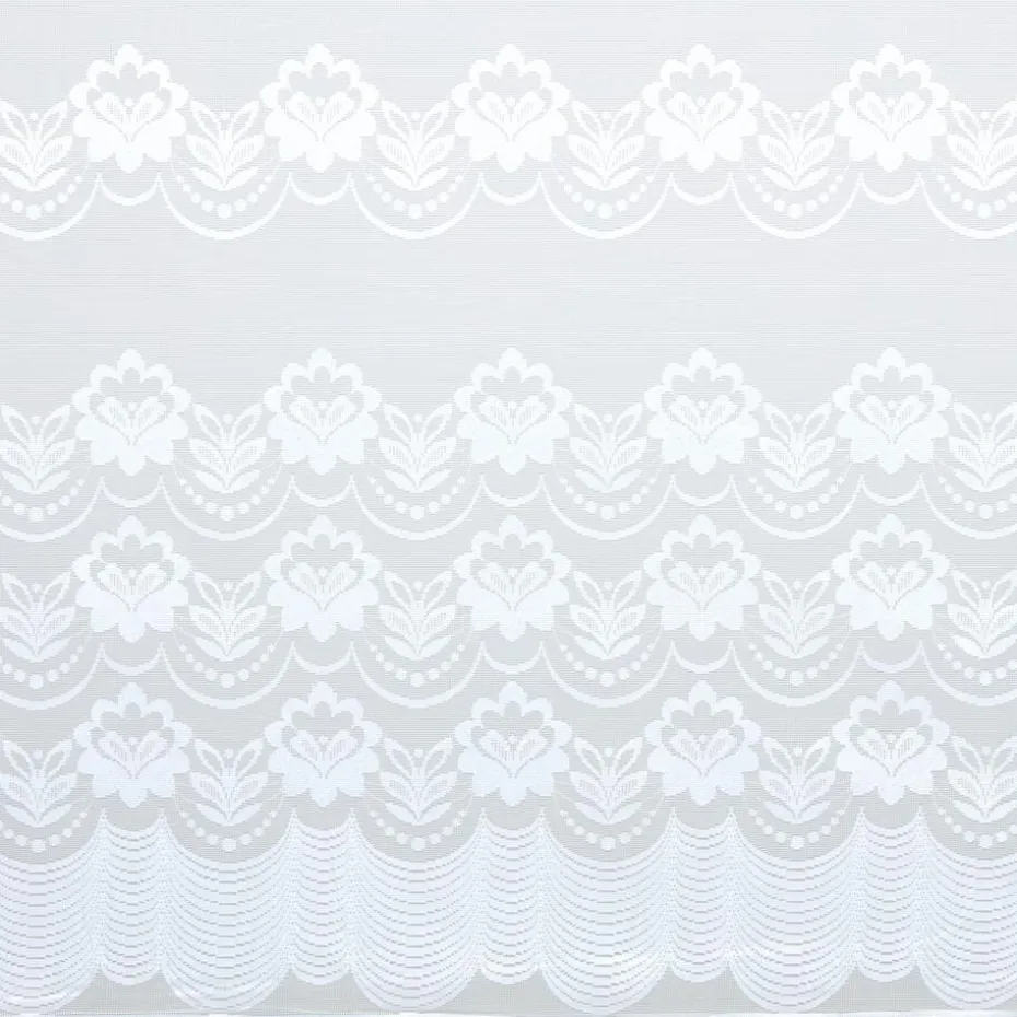 Kwantum Vouwgordijnen | Vitrages | Vitrage Silvia Wit – 180 Cm 180CM