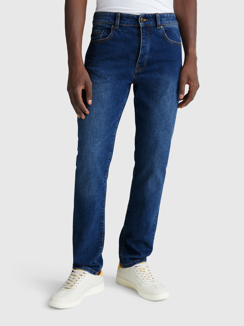 Five pocket slim fit jeans