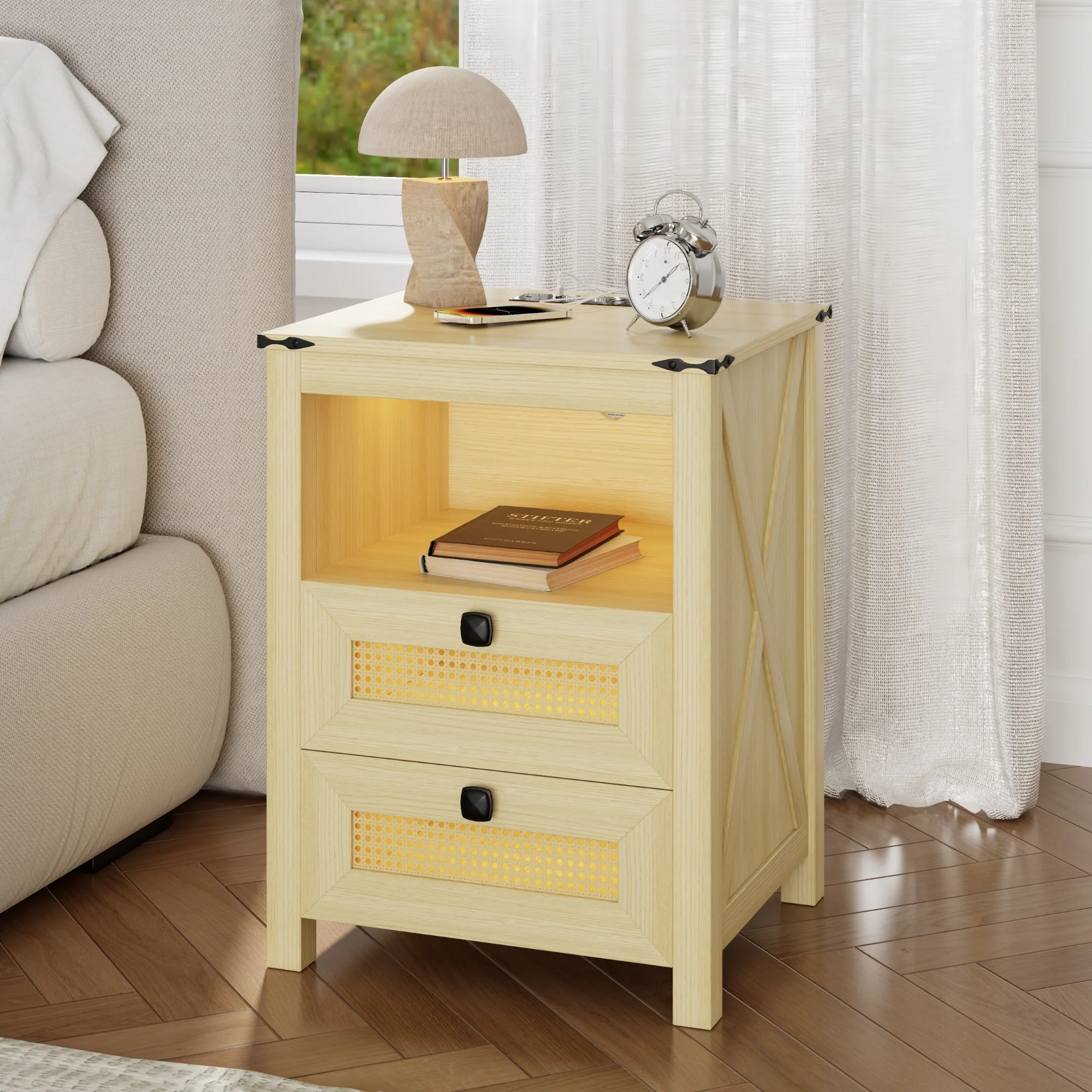 Nightstands With USB Ports and Outlets