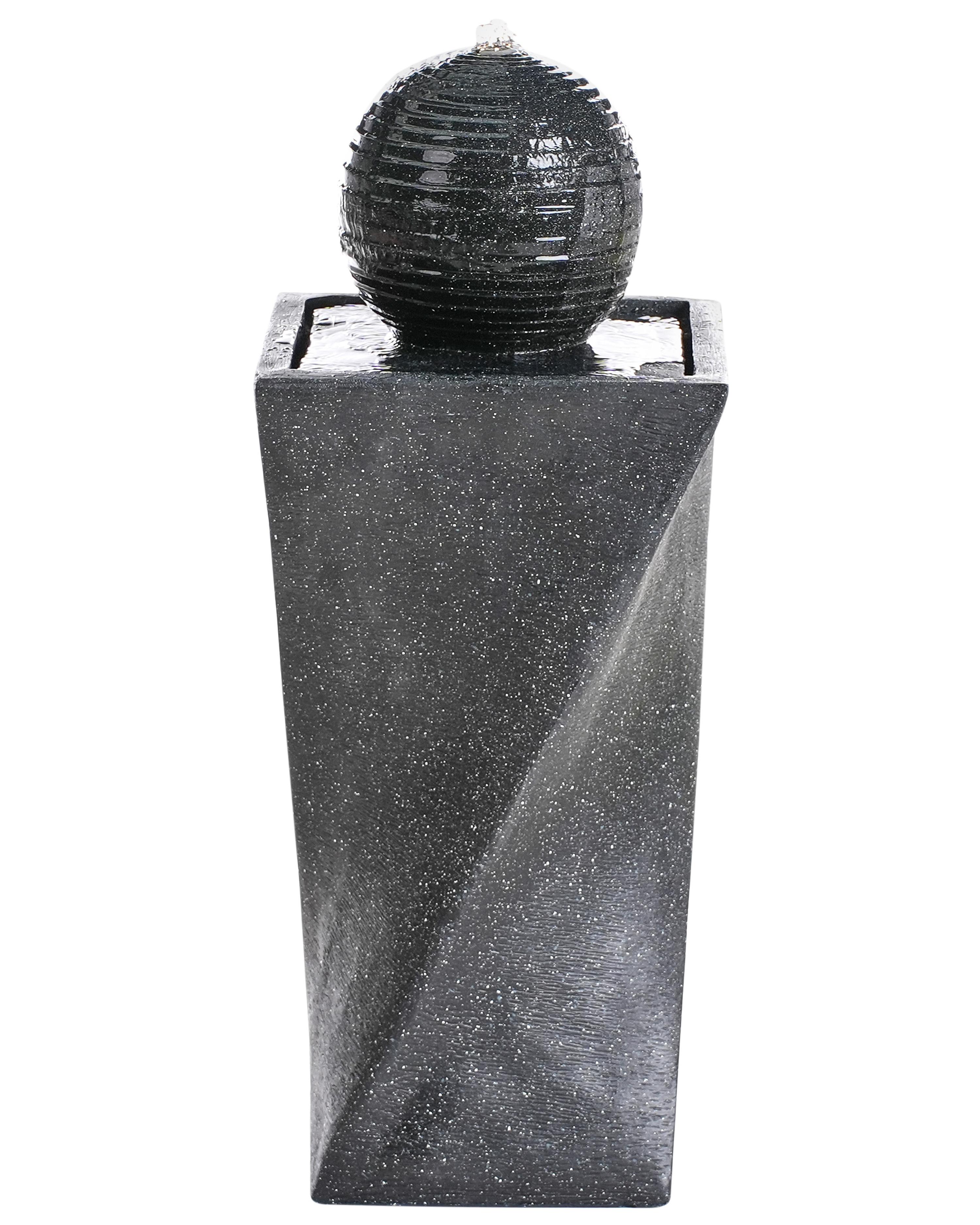 Garden Water Feature LED ACQUACHETA Graphite Grey