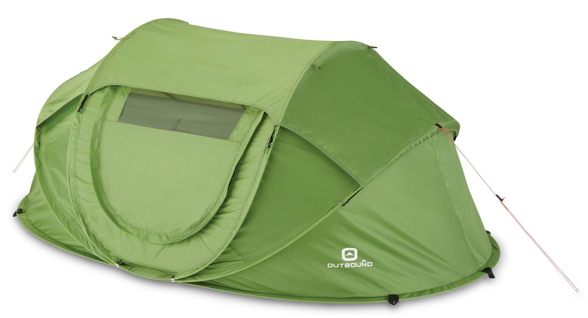 Outbound 2-Person 1-Piece Hoop Frame Instant Pop-Up Camping Dome Tent w/ Rain Fly & Carry Bag