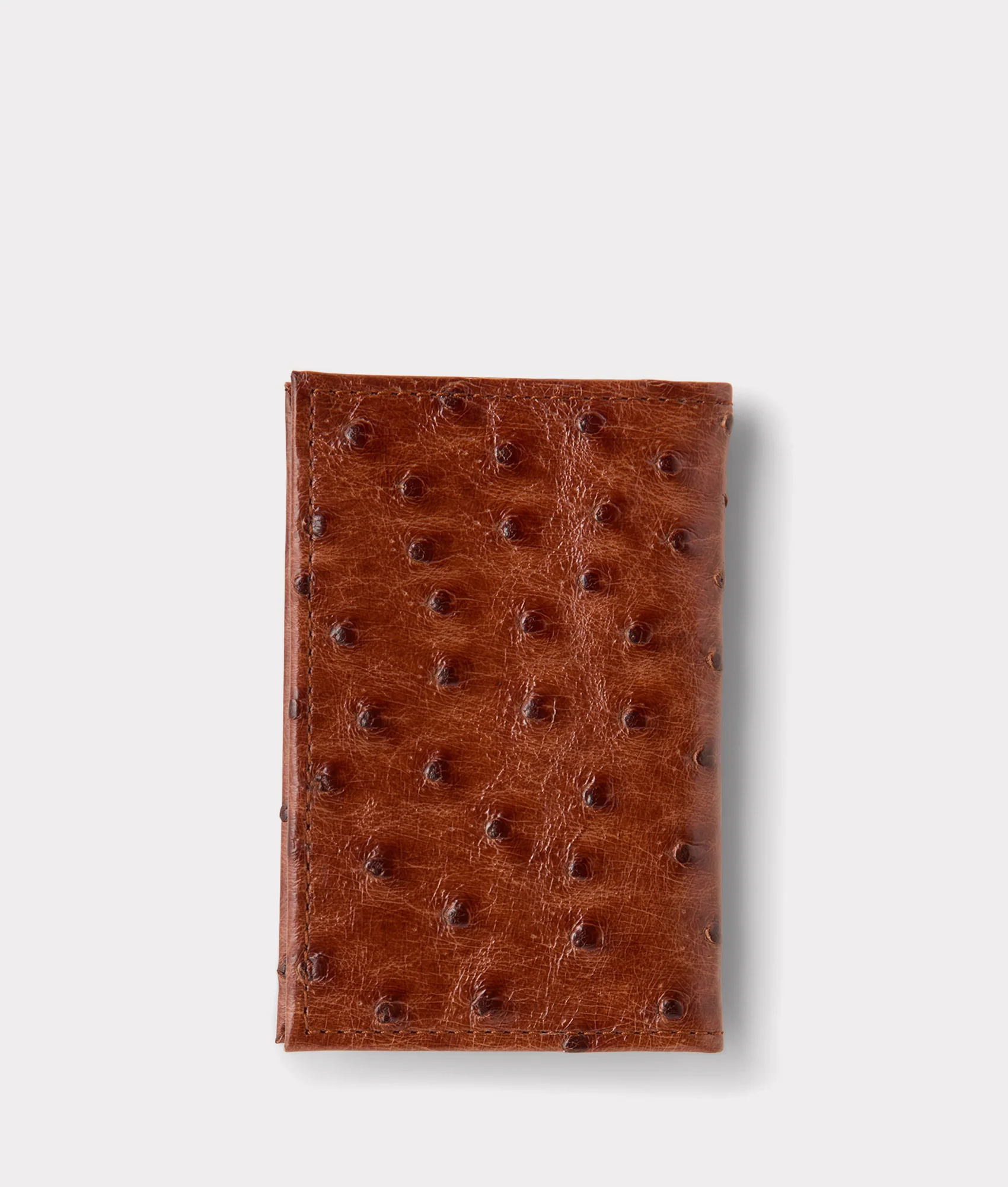 Bifold Wallet – Ostrich - Cognac