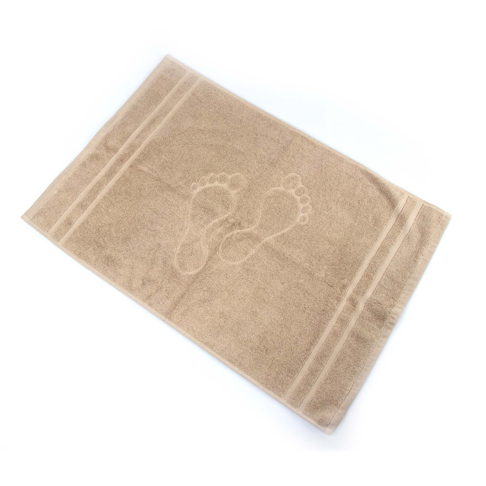 Tapete saída de banho TOOSTY pés bege