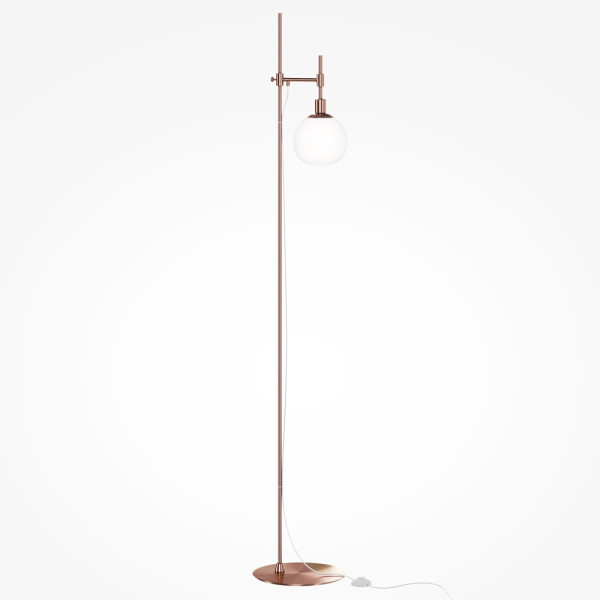 Lampa podłogowa biała miedziana ERICH 1xE14x40W wym:155x25x25cm Maytoni