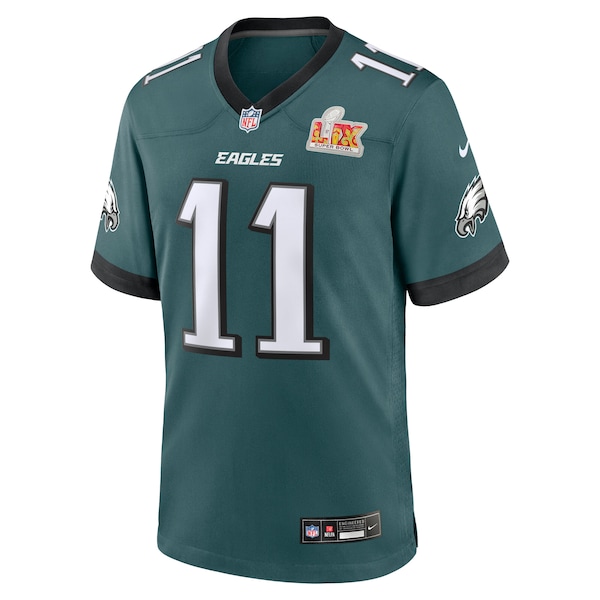 A.J. Brown Philadelphia Eagles Nike Super Bowl LIX Game Player Jersey - Midnight Green