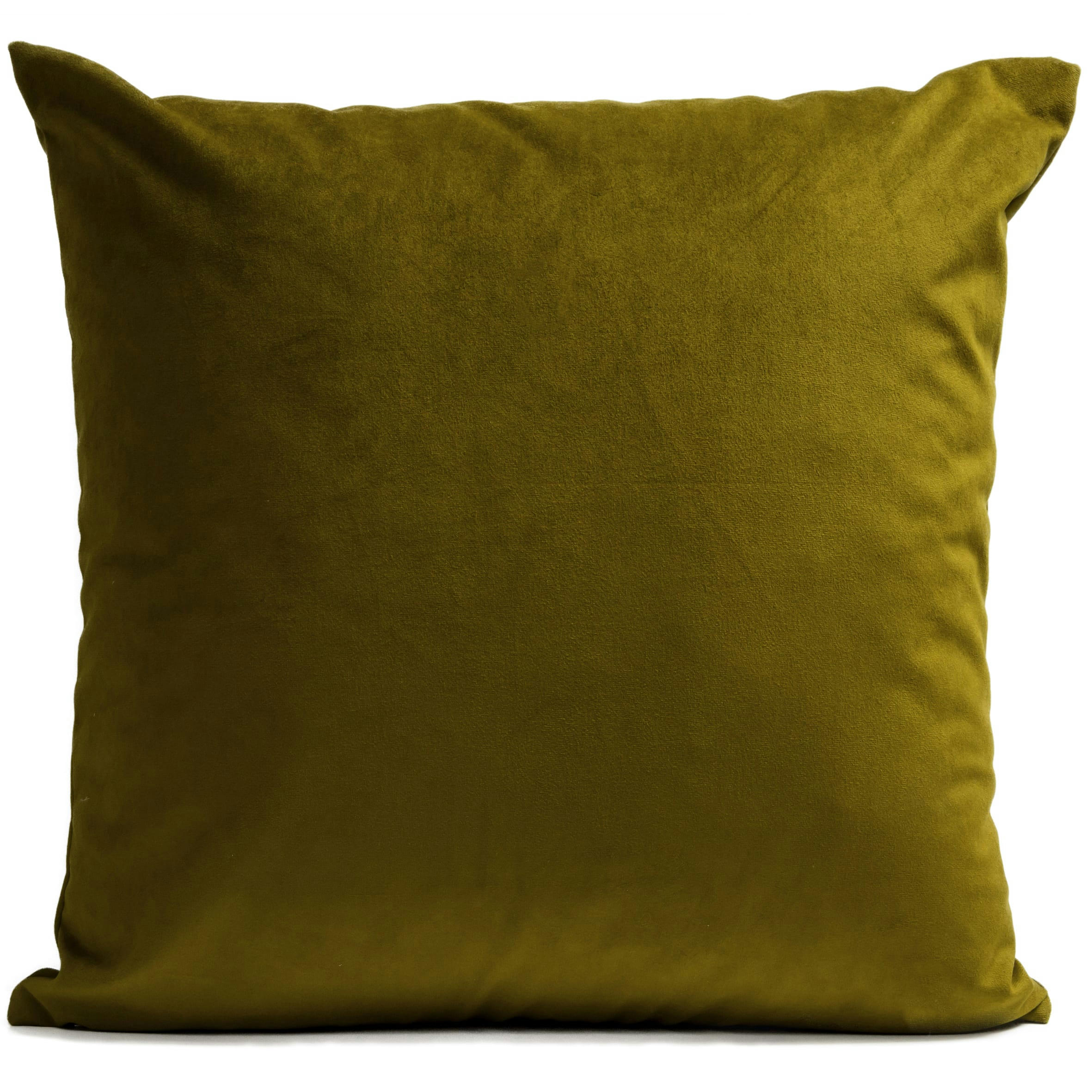 - Coussin uni suédine vert  40x40cm
