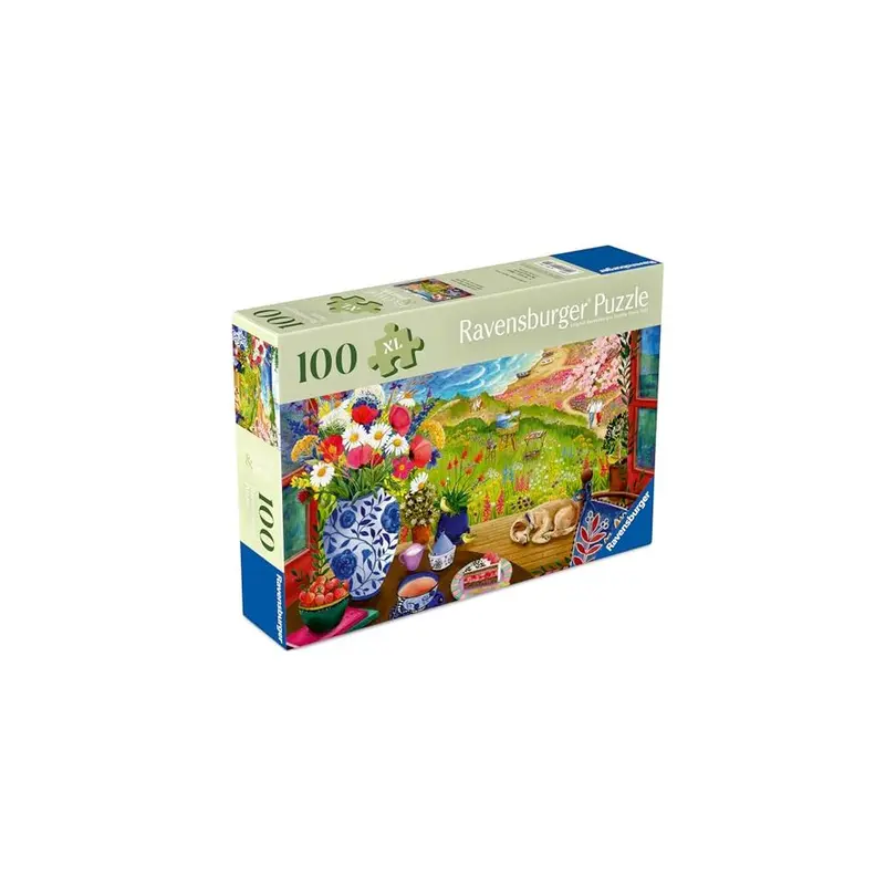 Puzzle 100-teilig Blick aus dem Fenster