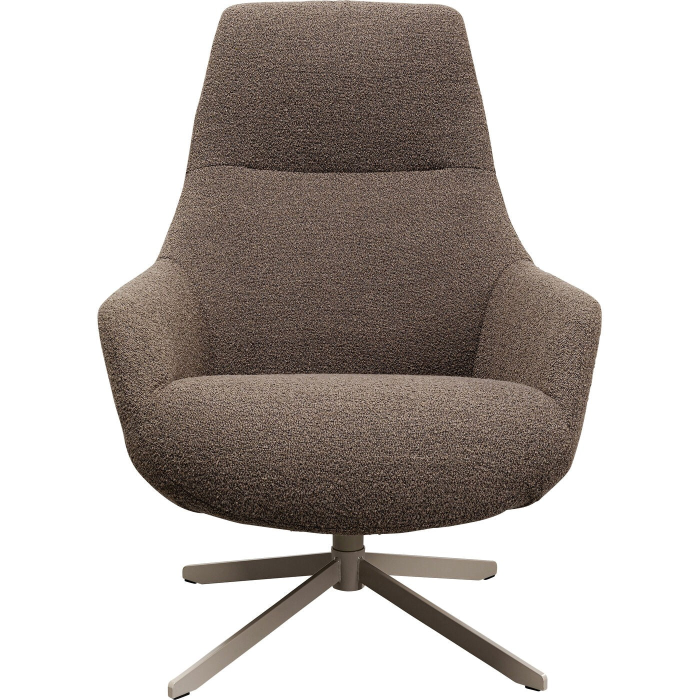 Kare Design Draaifauteuil Mimi bruin
