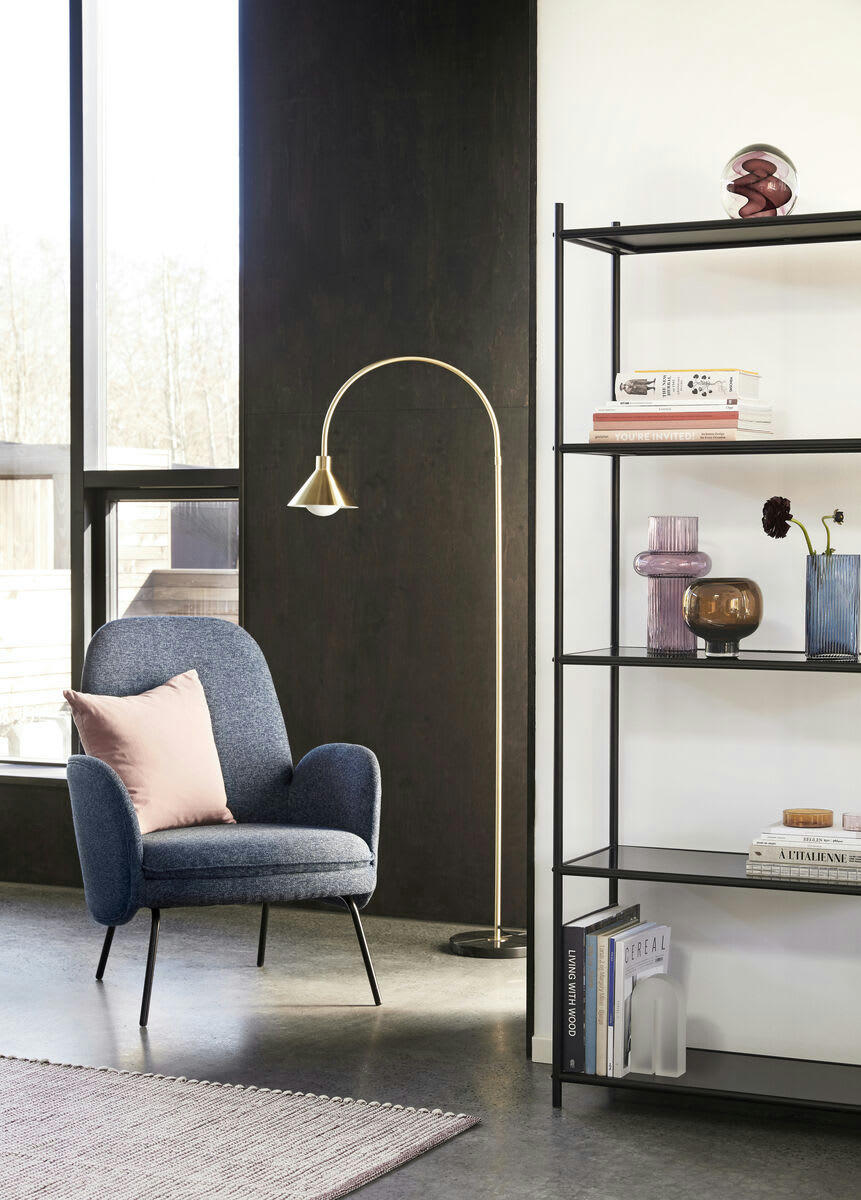 TRIPARTIE - Set de 3 vases en verre bleu