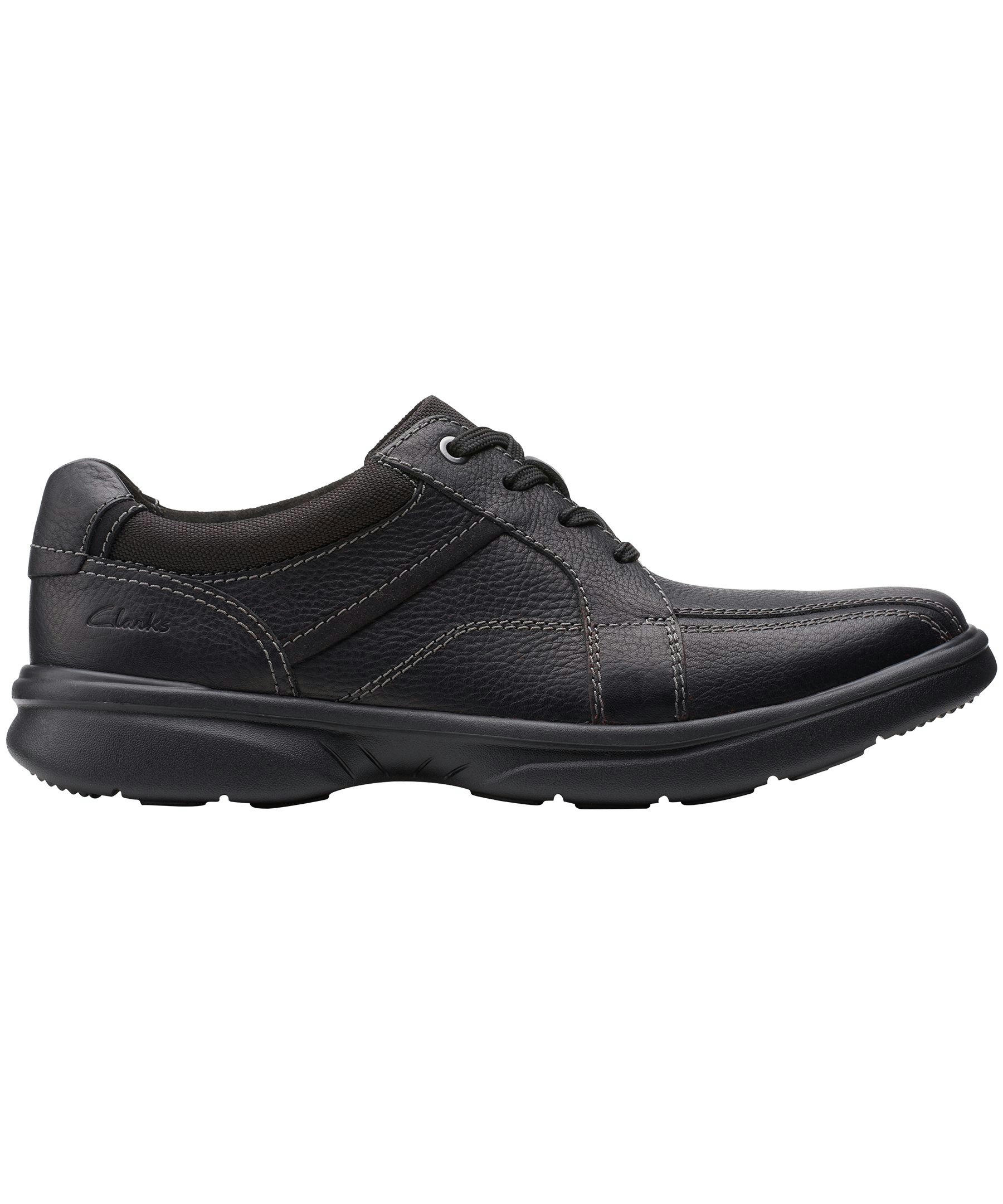 Clark's Men's Bradley Walk Leather Ortholite Lace Up Wide Shoes