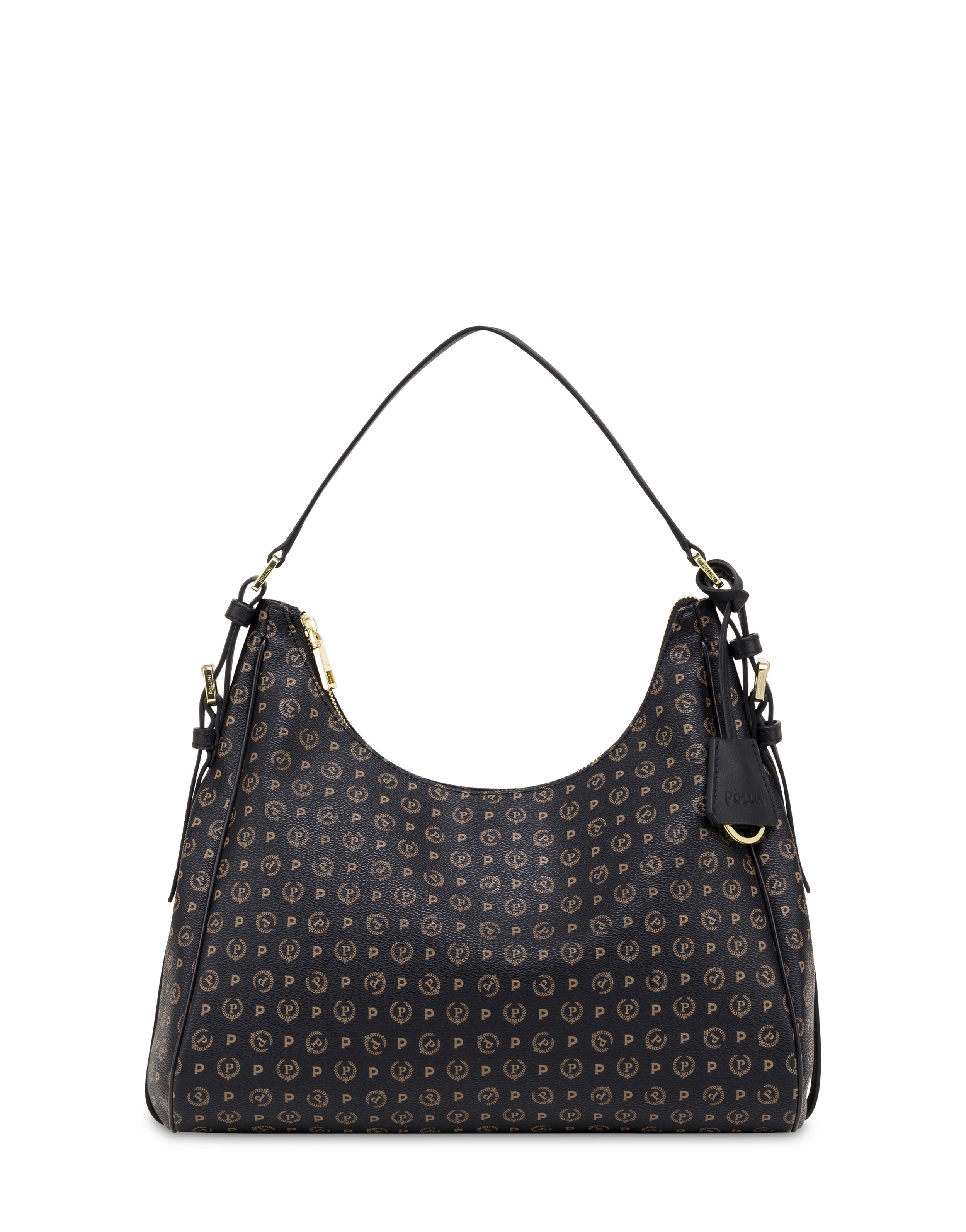 Hobo Bag Heritage Pvc Nero/nero