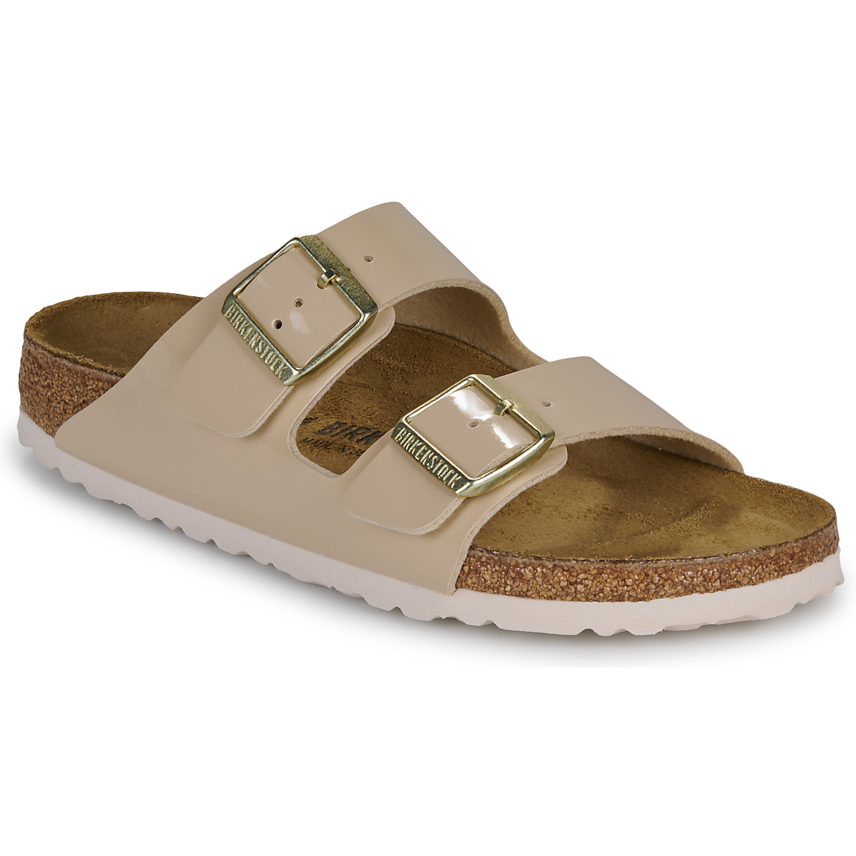 BIRKENSTOCK - Arizona - White / Patent / Sand