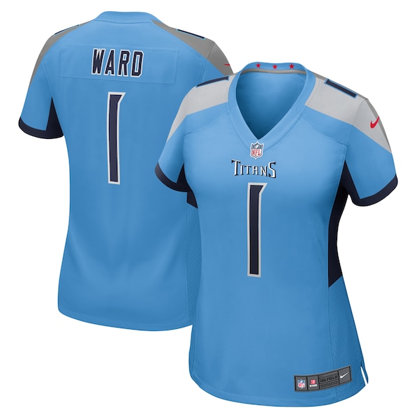 Cameron Ward Tennessee Titans Nike Women's 2025 NFL Draft First Round Pick  Game Jersey - Light Blue/Navy