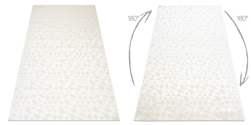 Dywan PEARL 51321A krem - Geometryczny, ekskluzywny, 154x230 cm