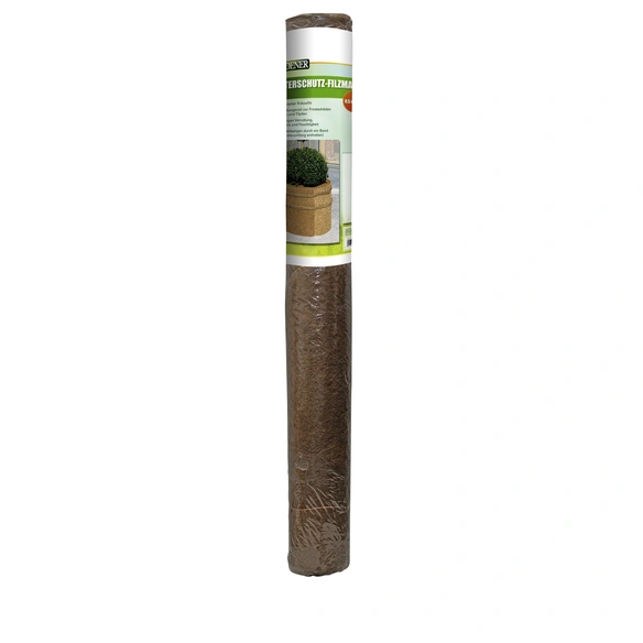 Filzmatte, Naturfaser, braun, BxL: 15 x 0,5 m