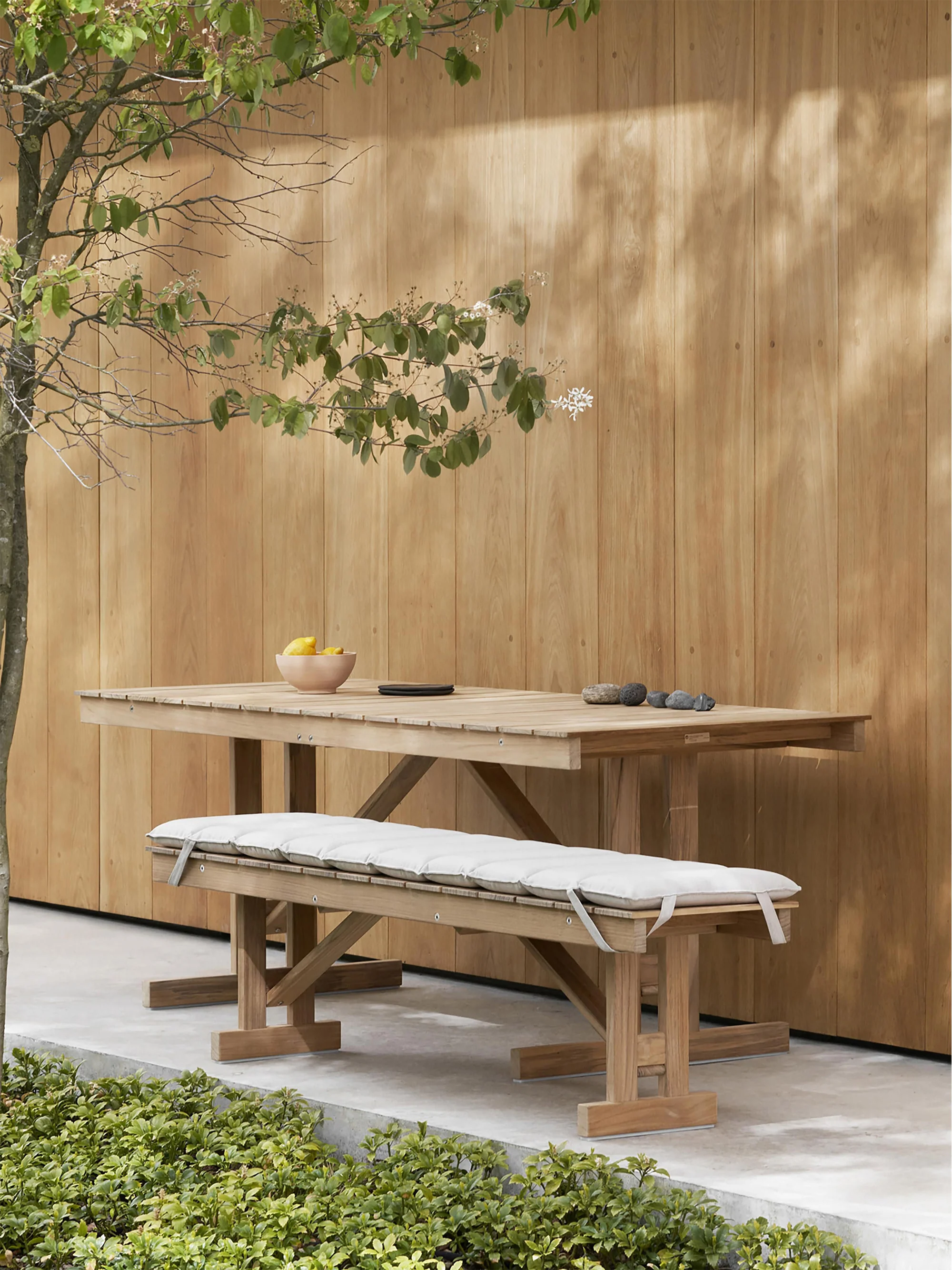Klappbare Garten-Sitzbank BM1871 aus Teakholz