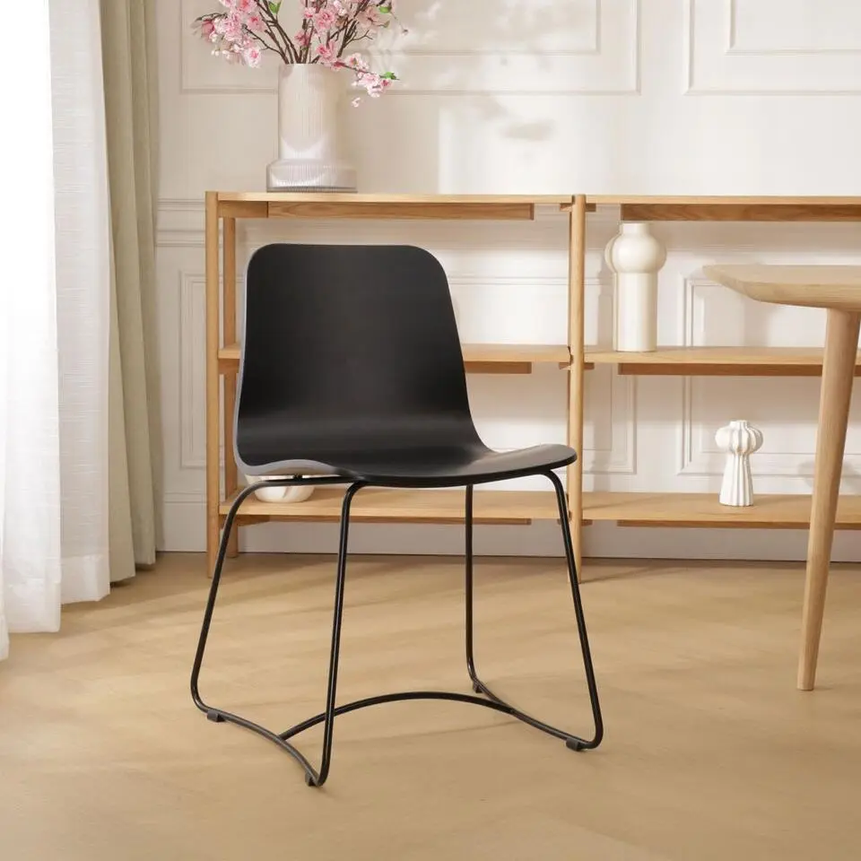 Fameg Charlotte Houten Eetkamerstoel Zwart