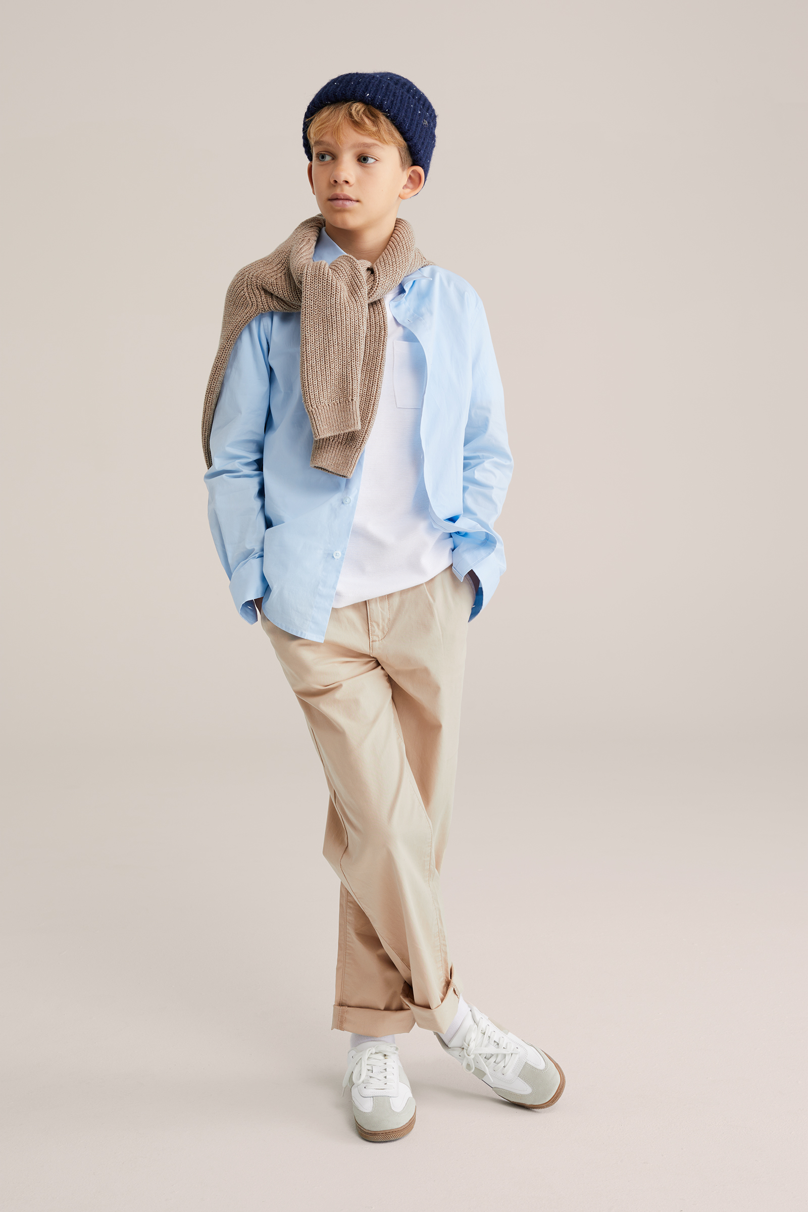 Jongens overhemd met afneembare vlinderdas