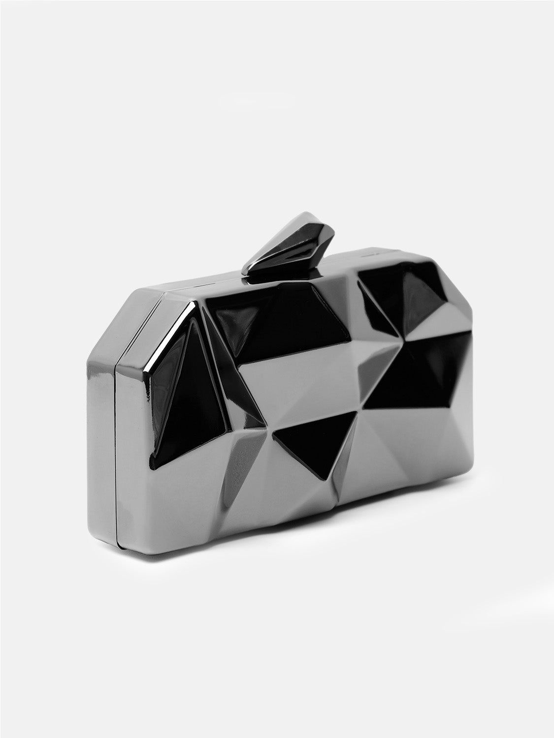Where's That From Melanie' Geometric Pattern Clutch Bag