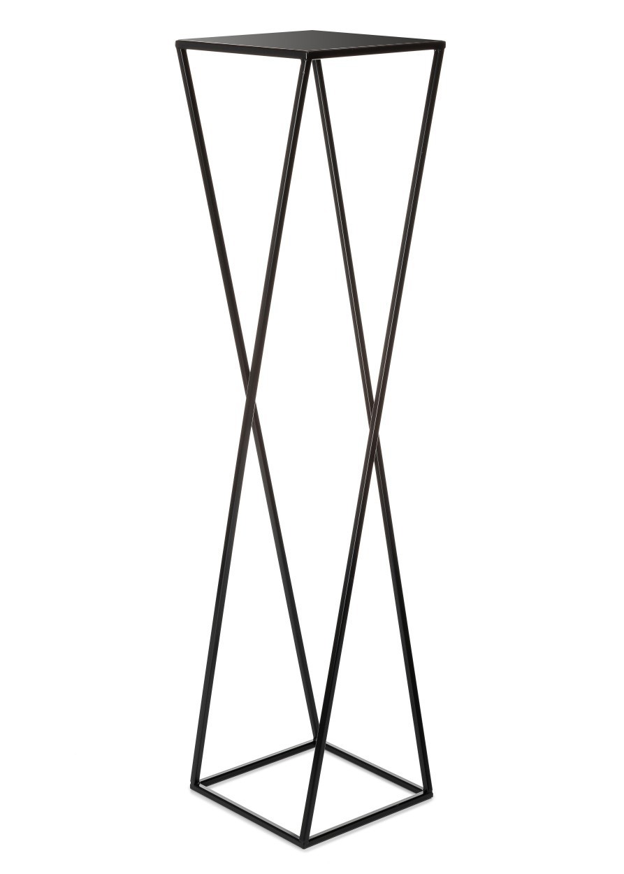 Kwietnik nowoczesny czarny stojący 100 cm LOFT